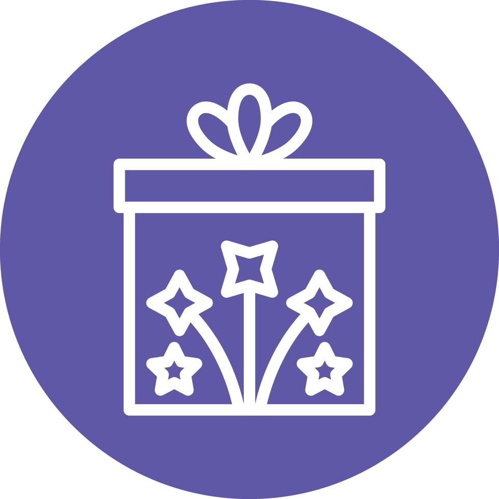 New Year Gift Vector Icon Design