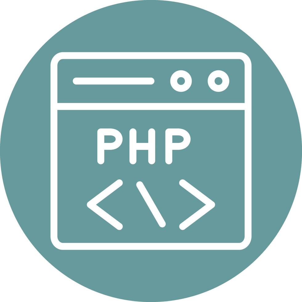 php codificación vector icono diseño