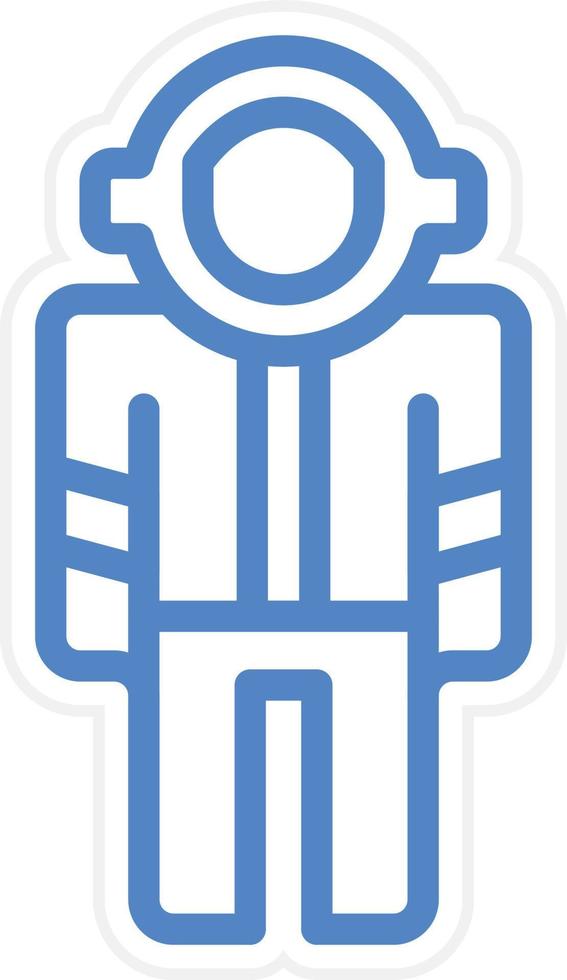 Astronaut Suit Vector Icon Style