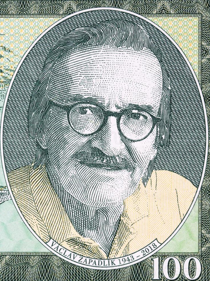 Vaclav Zapadlik a portrait from money photo