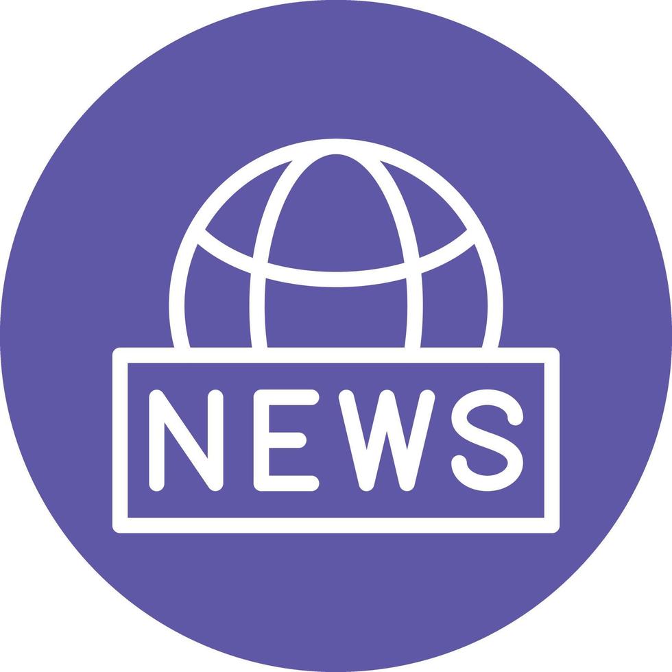 Global News Vector Icon Design