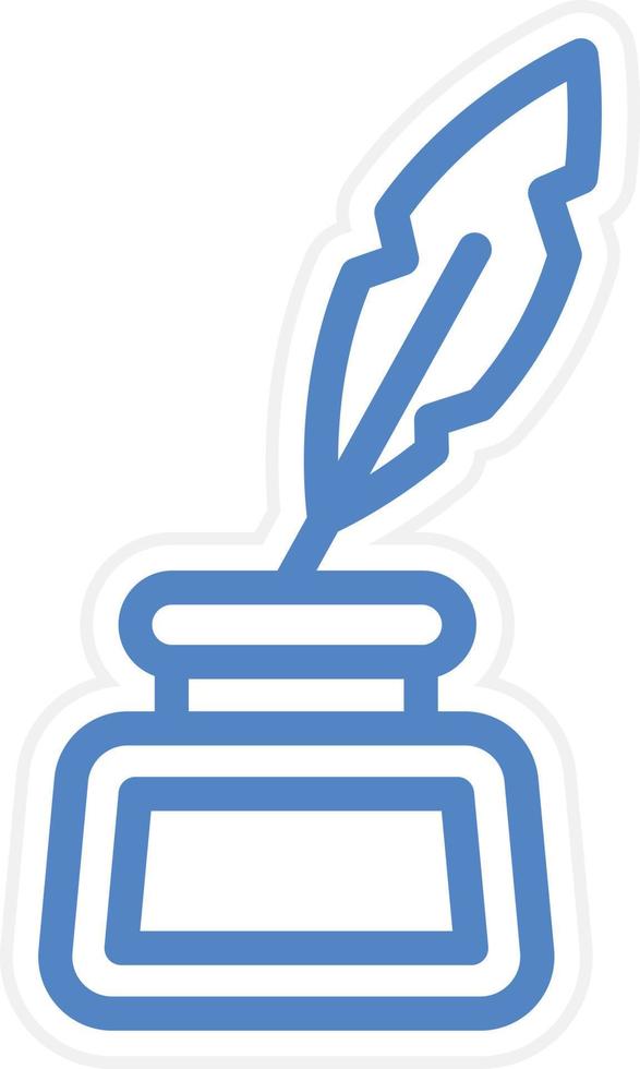 Inkwell Vector Icon Style