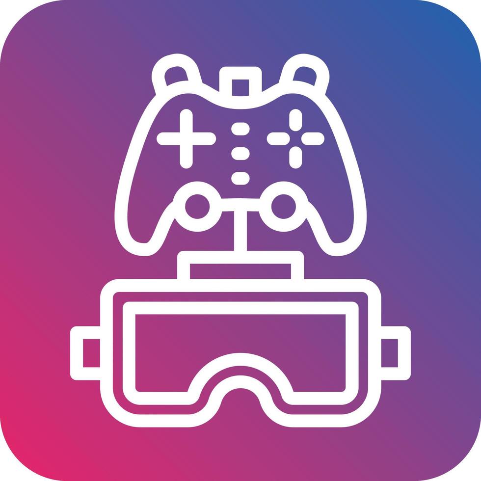 Vr Gaming Vector Icon Design