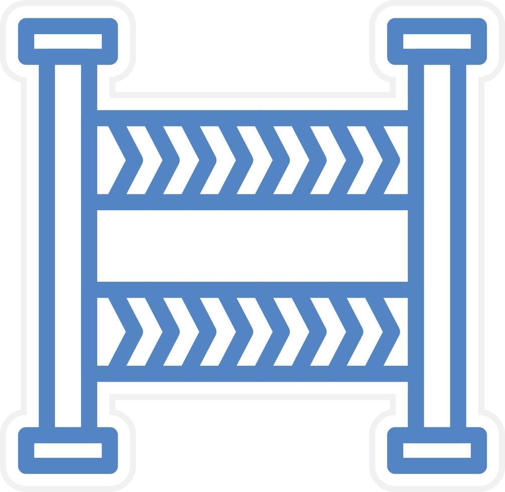 Police Line Vector Icon Style