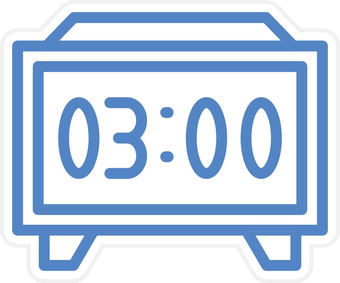 Digital Clock Vector Icon Style