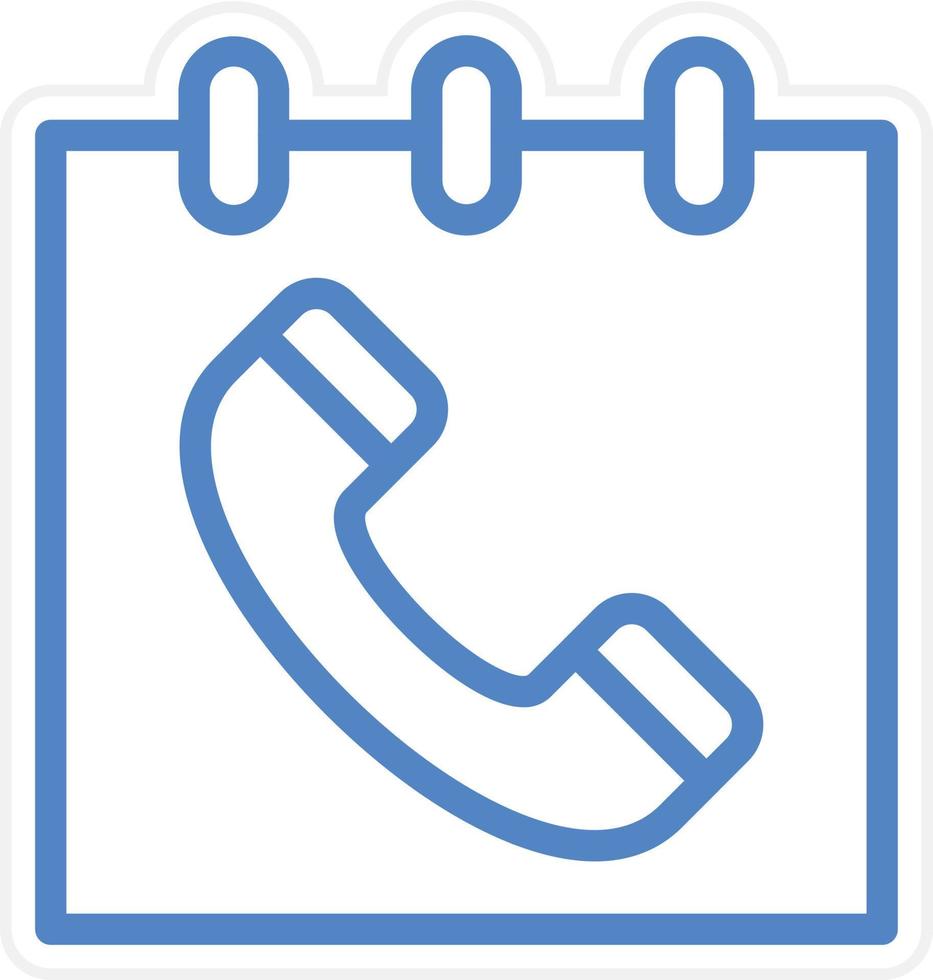 Schedule Call Vector Icon Style