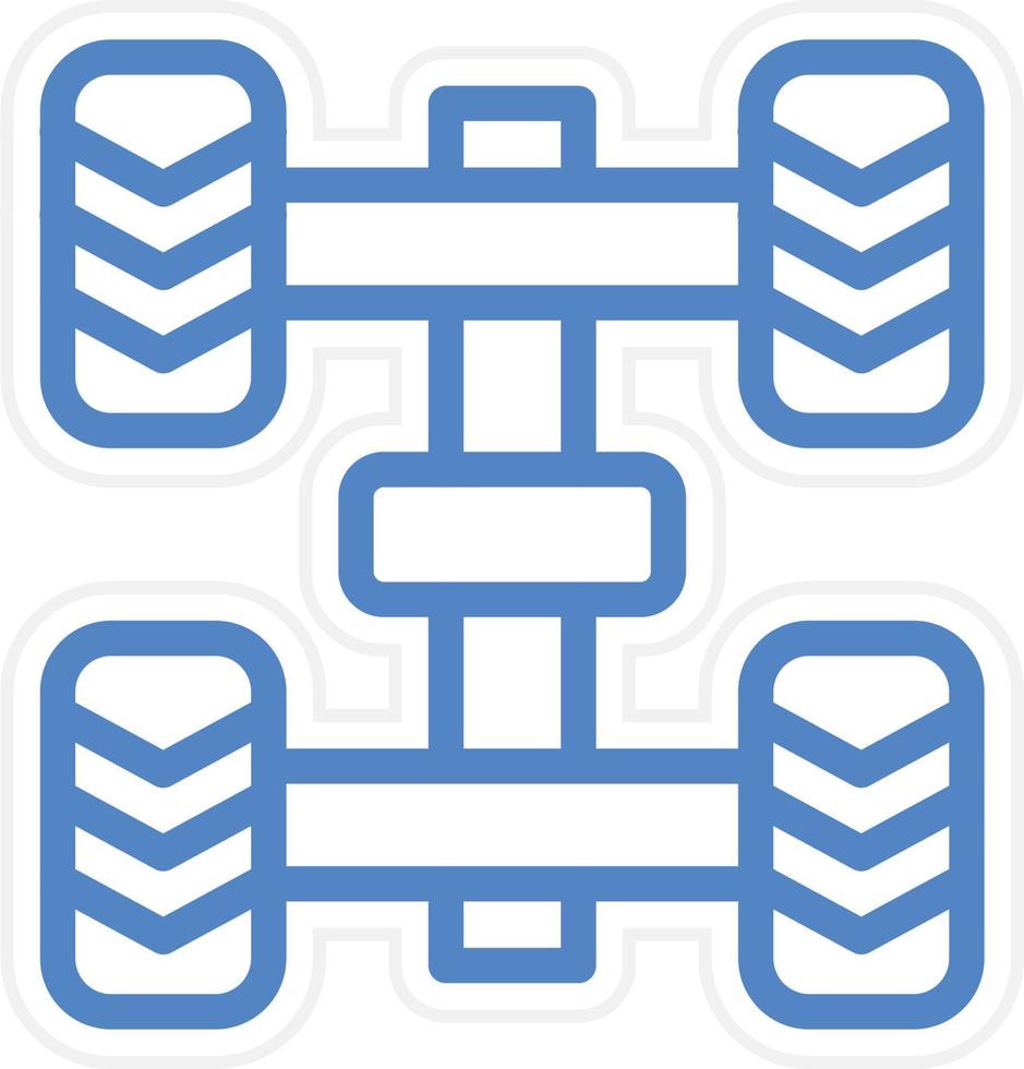 Chassis Vector Icon Style