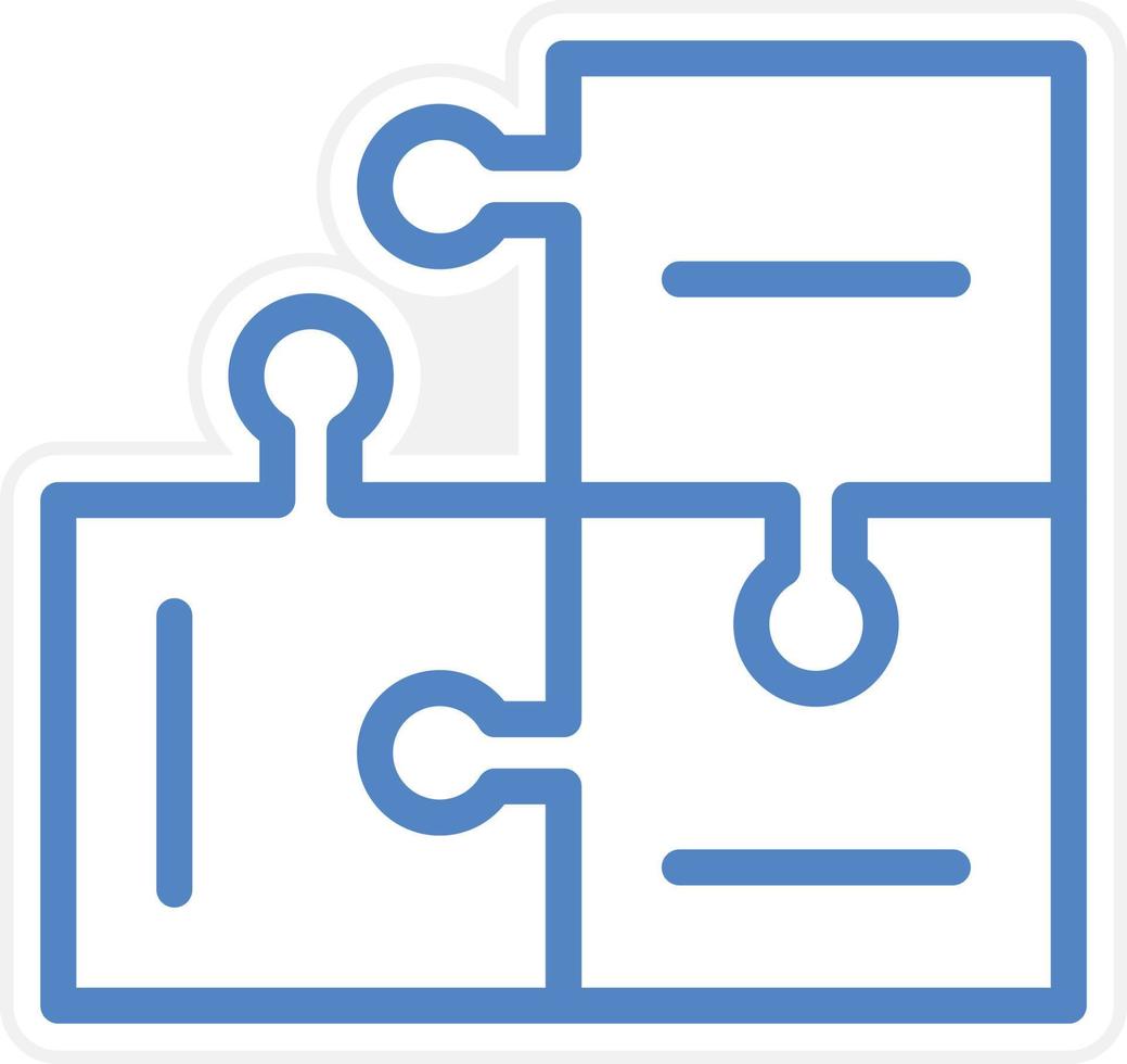 Puzzle Vector Icon Style