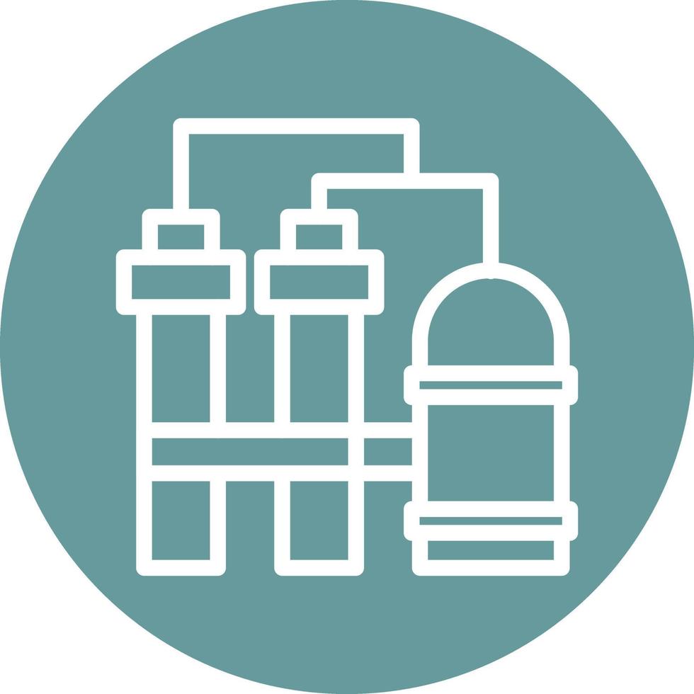 Refinery Vector Icon Design