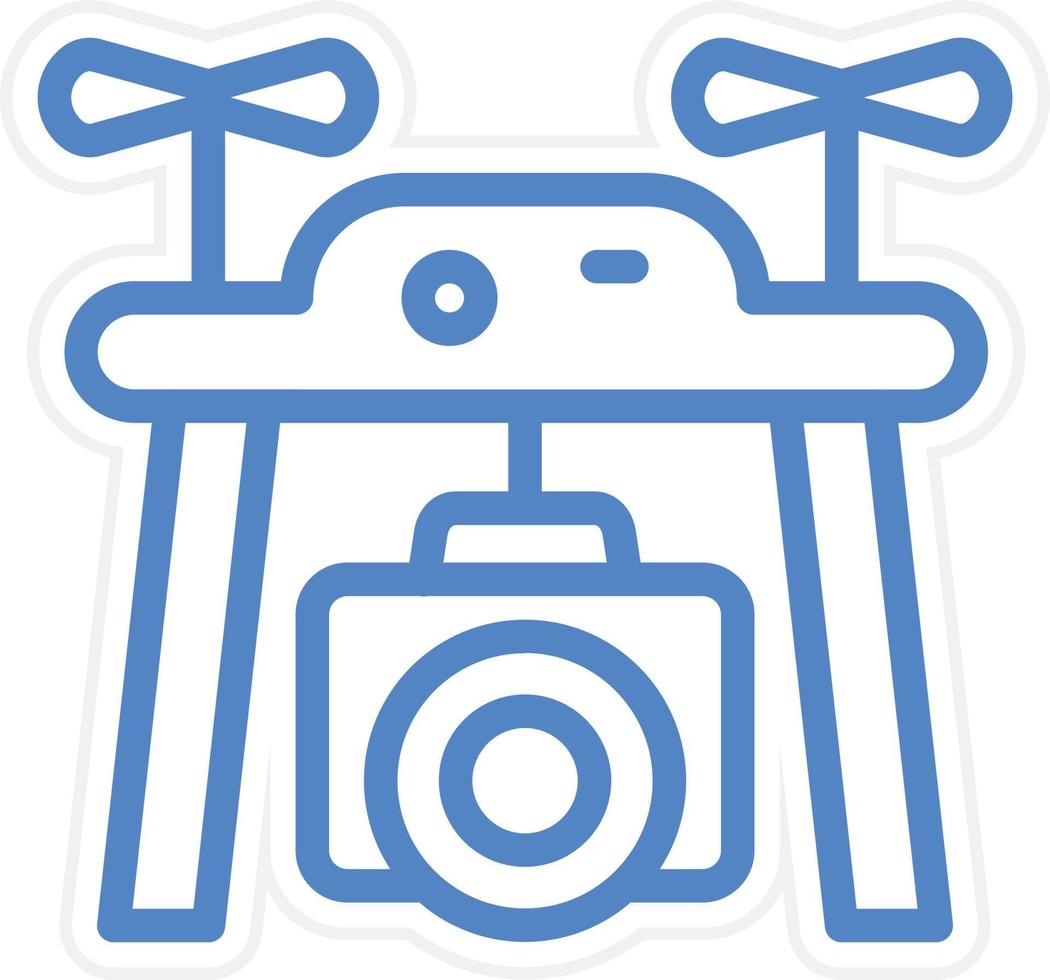 Drone Camera Vector Icon Style