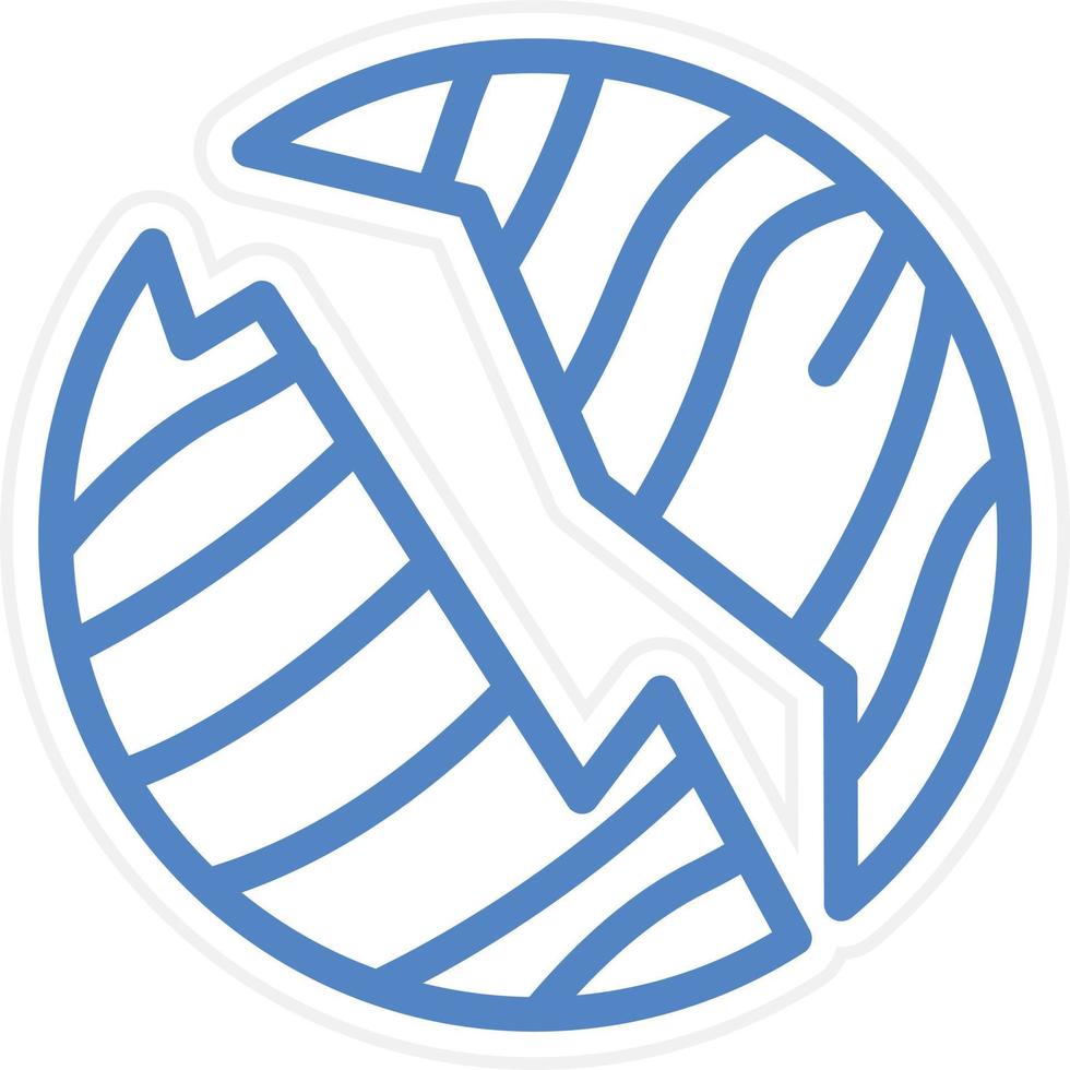 Planet Destoryed Vector Icon Style
