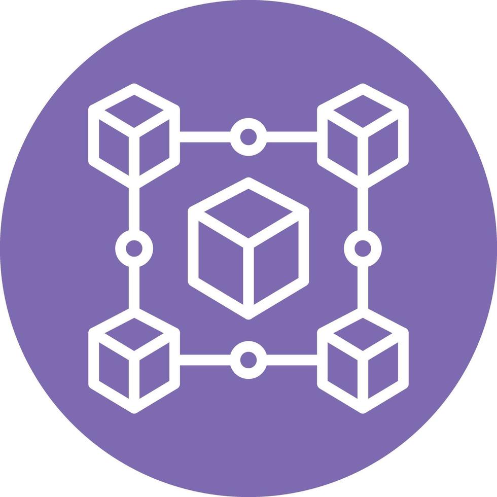 Blockchain Vector Icon Design