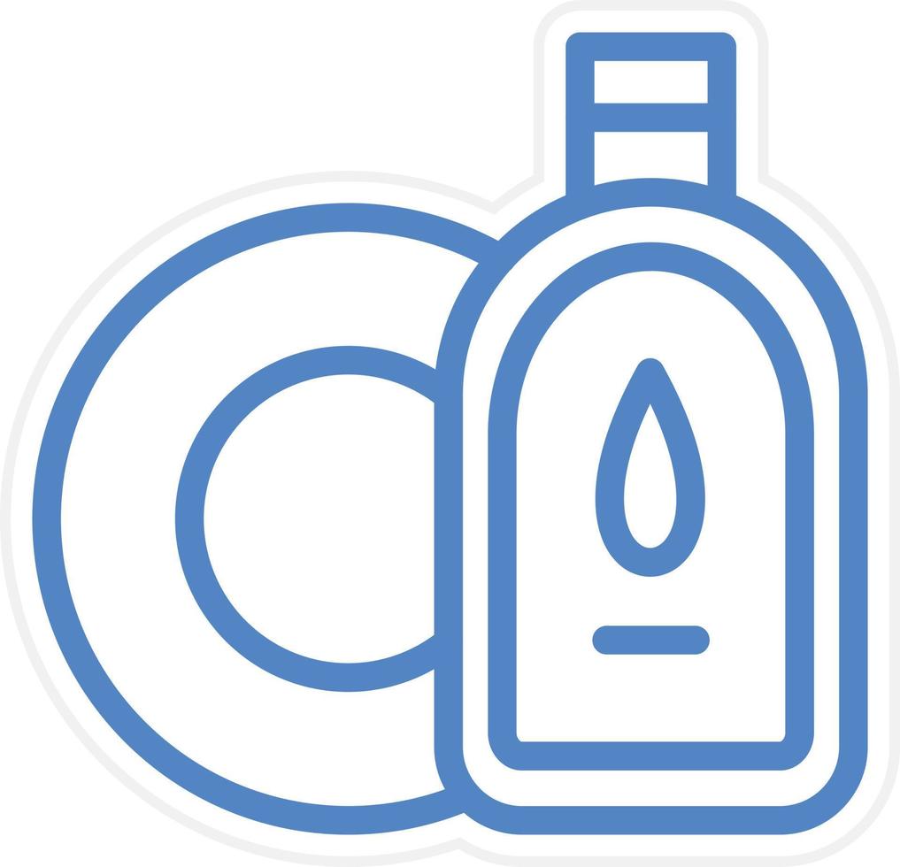 Dishwashing Vector Icon Style