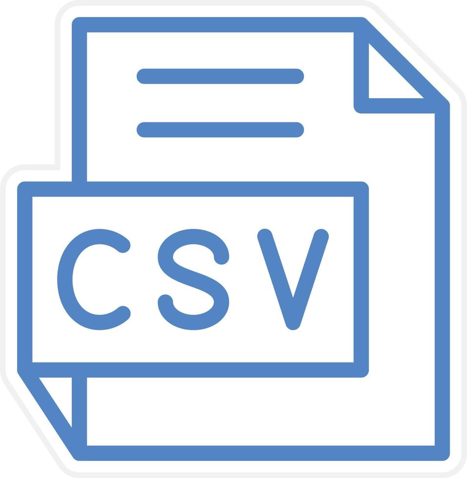 CSV Vector Icon Style