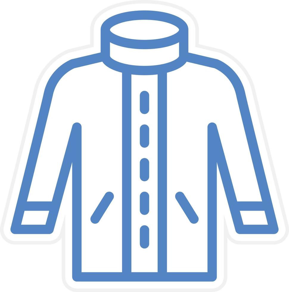 Winter Coat Vector Icon Style