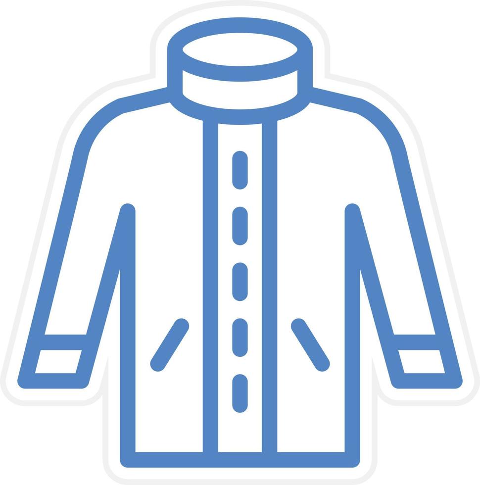 Winter Coat Vector Icon Style