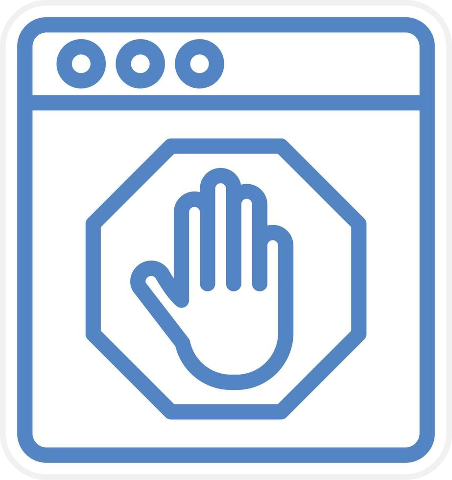 AD Blocker Vector Icon Style