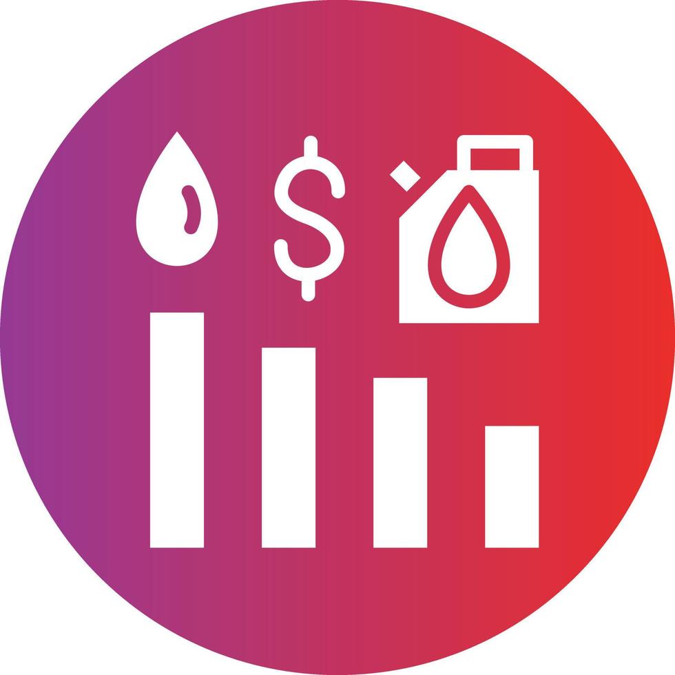 Oil Stock Market Vector Icon Design