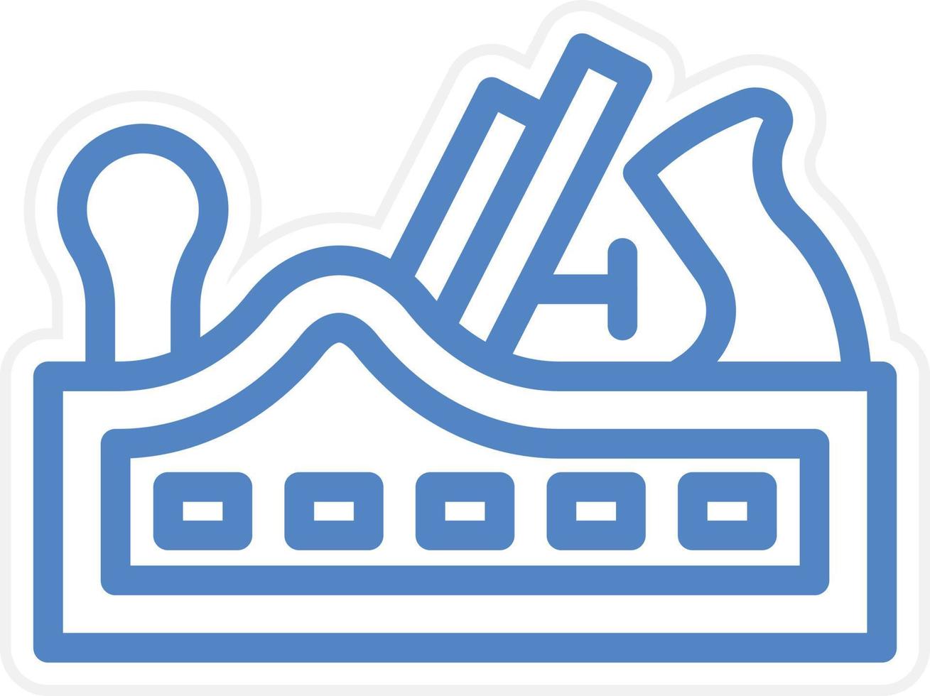 Plane Tool Vector Icon Style