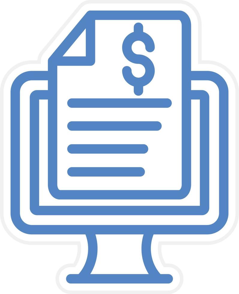 Online Report Vector Icon Style