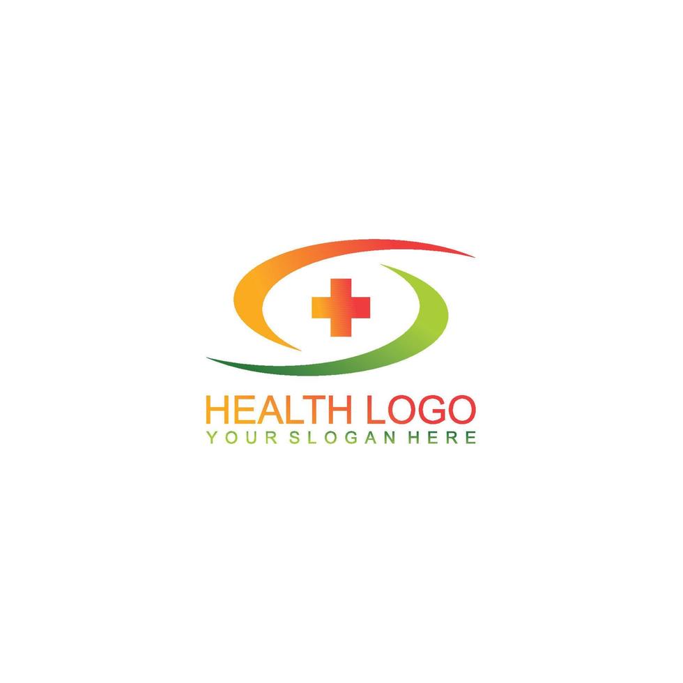 health care medical logo design template vector