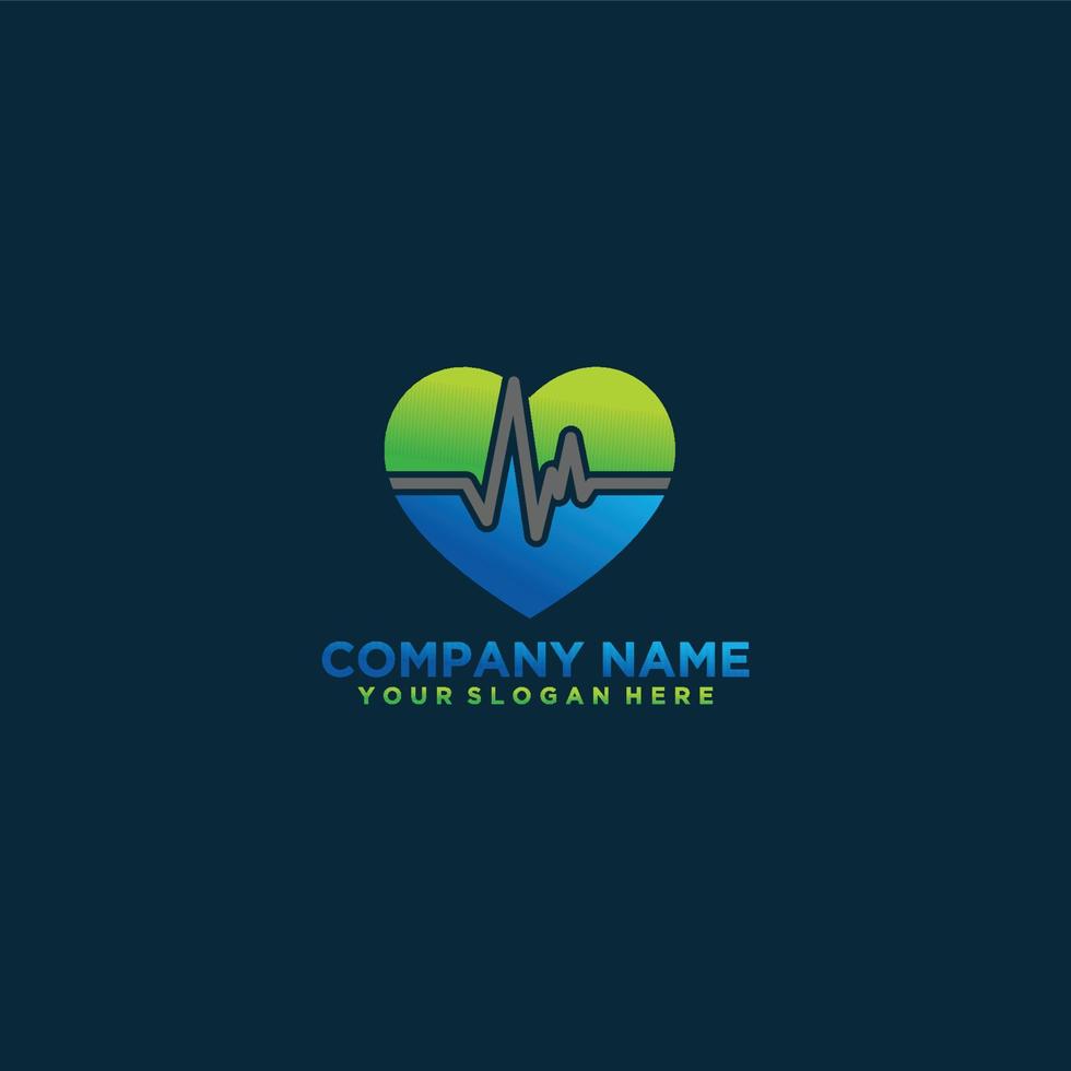 health care medical logo design template vector