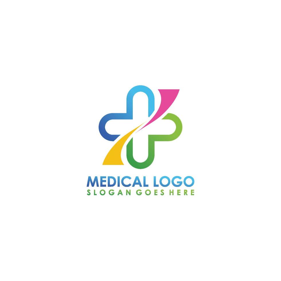 salud cuidado médico logo diseño inspiración vector