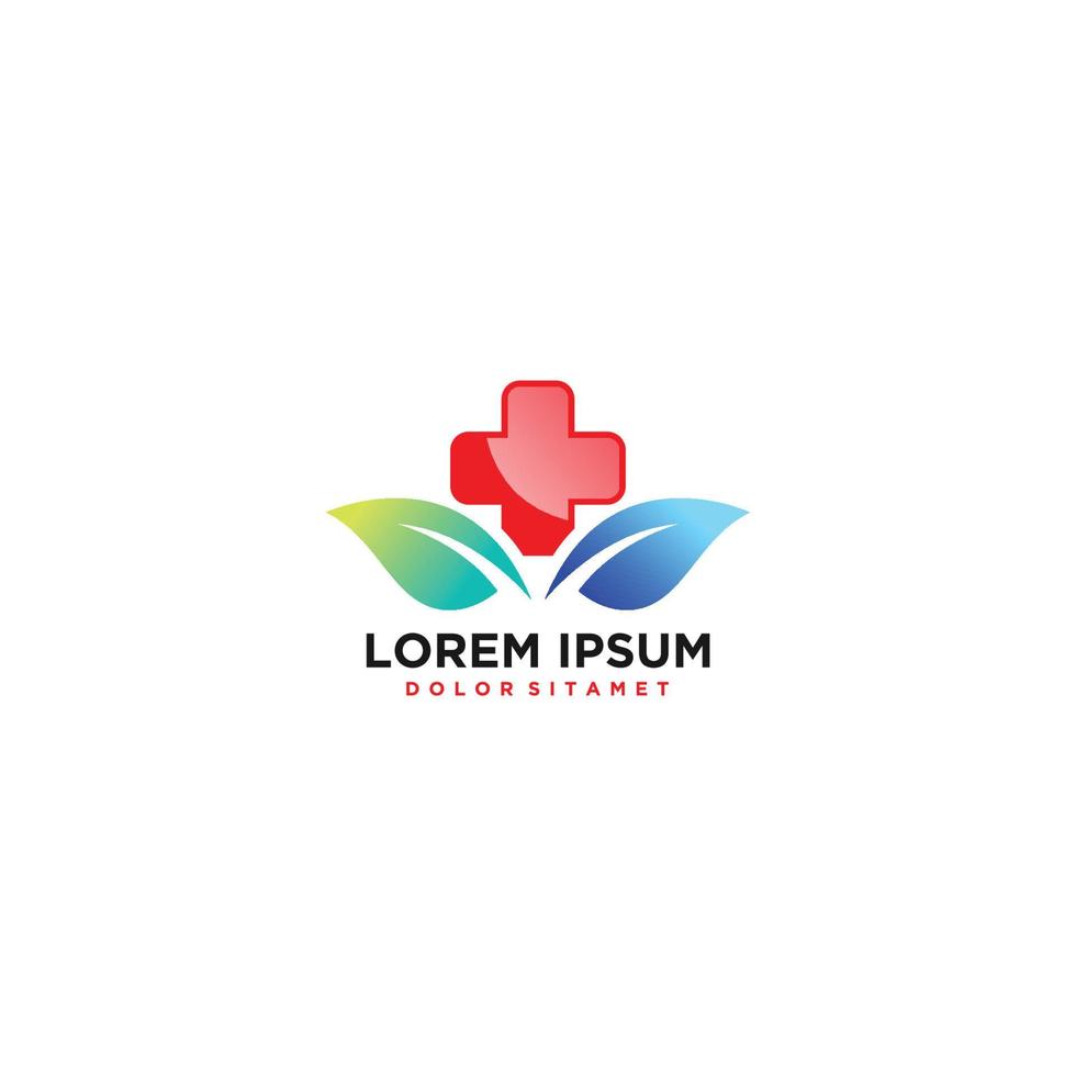 Medical care logo template design vector, emblem, design concept, creative symbol, icon vector