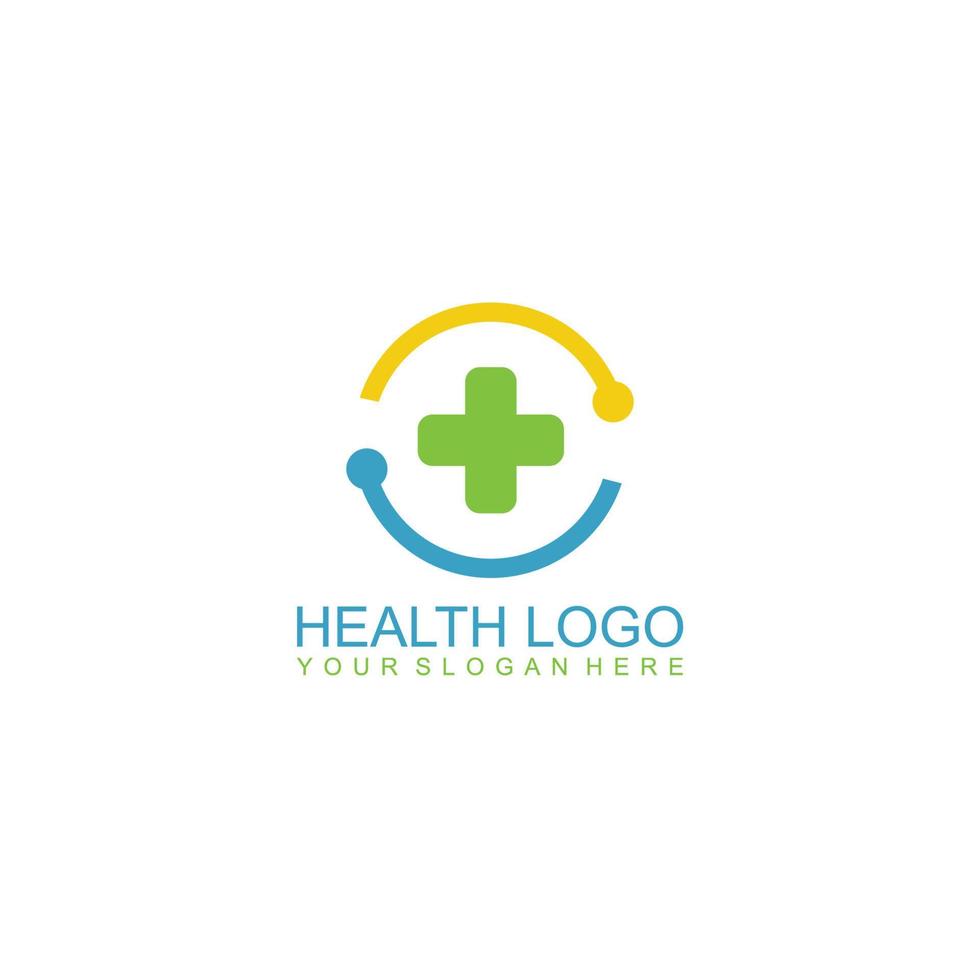Medical care logo template design vector, emblem, design concept, creative symbol, icon vector