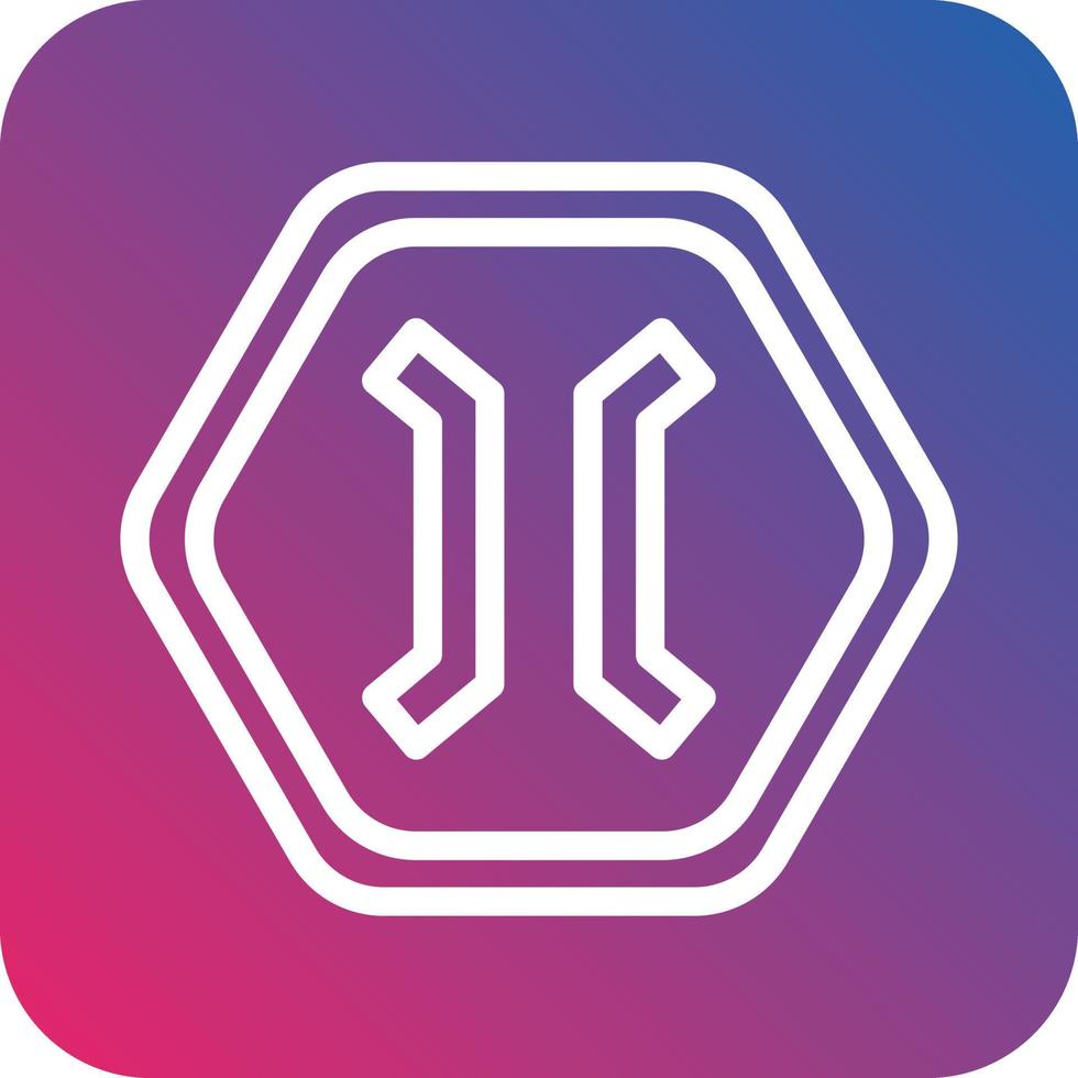 Narrow Bridge Vector Icon Design