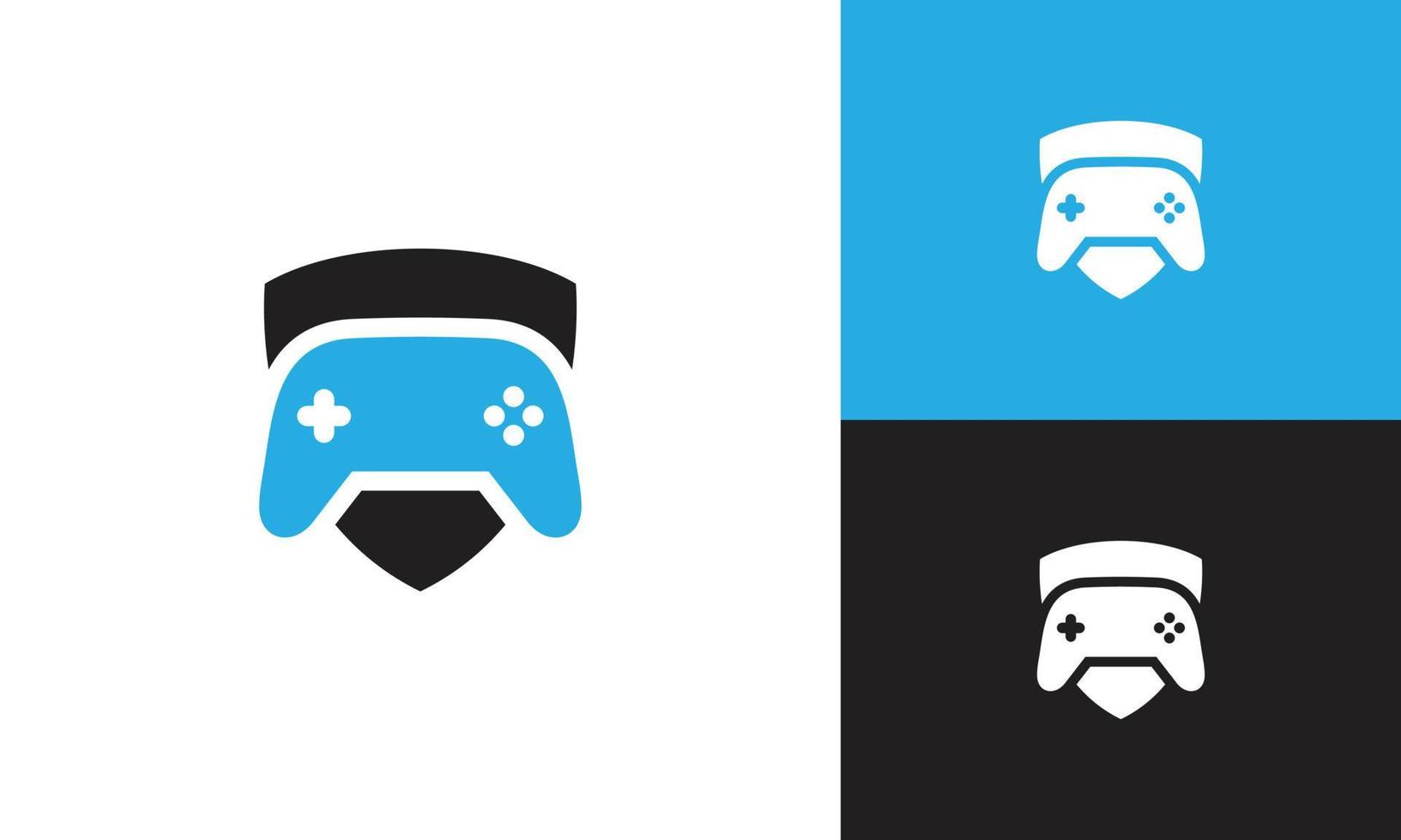 shield stick game logo vector