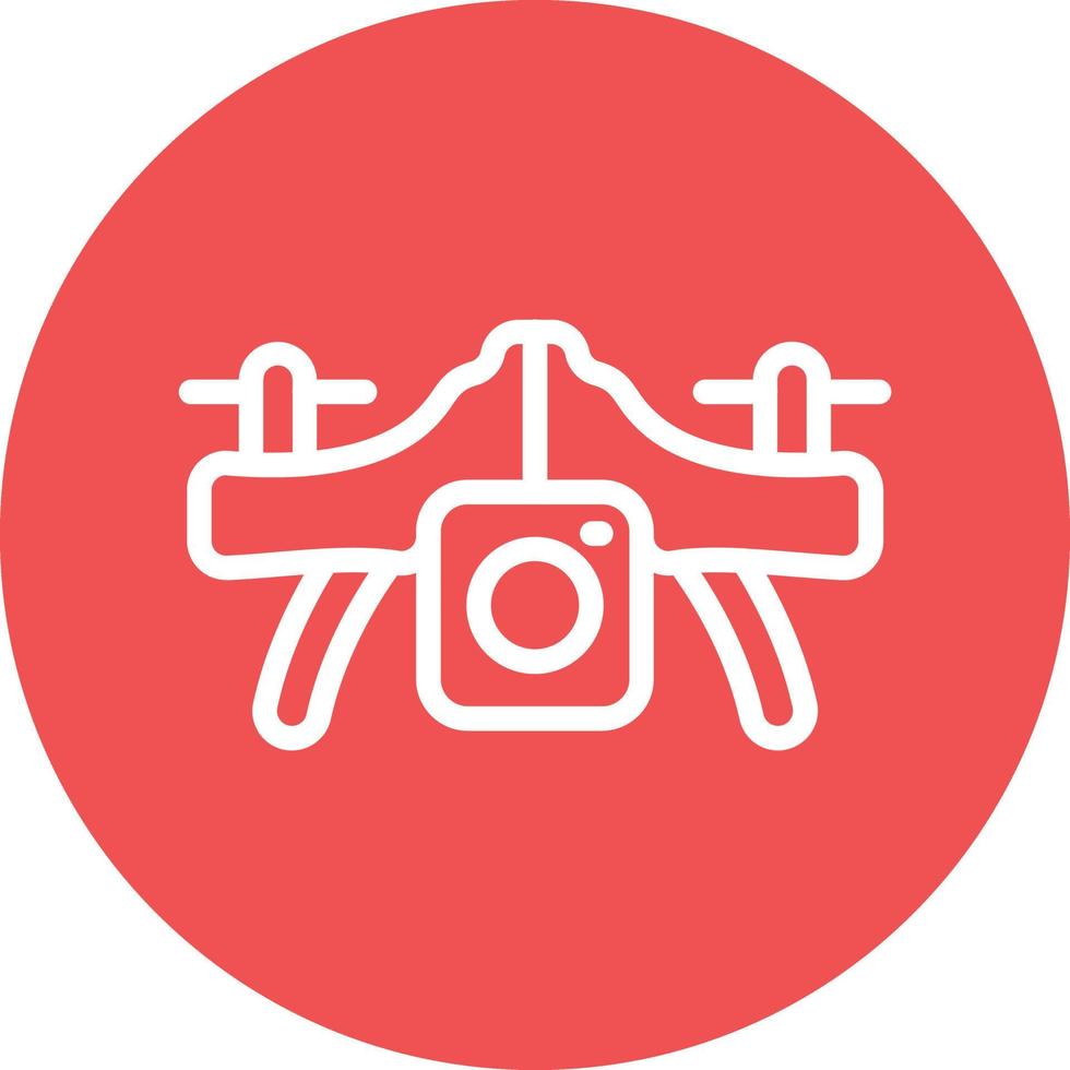 Camera Drone Vector Icon Design