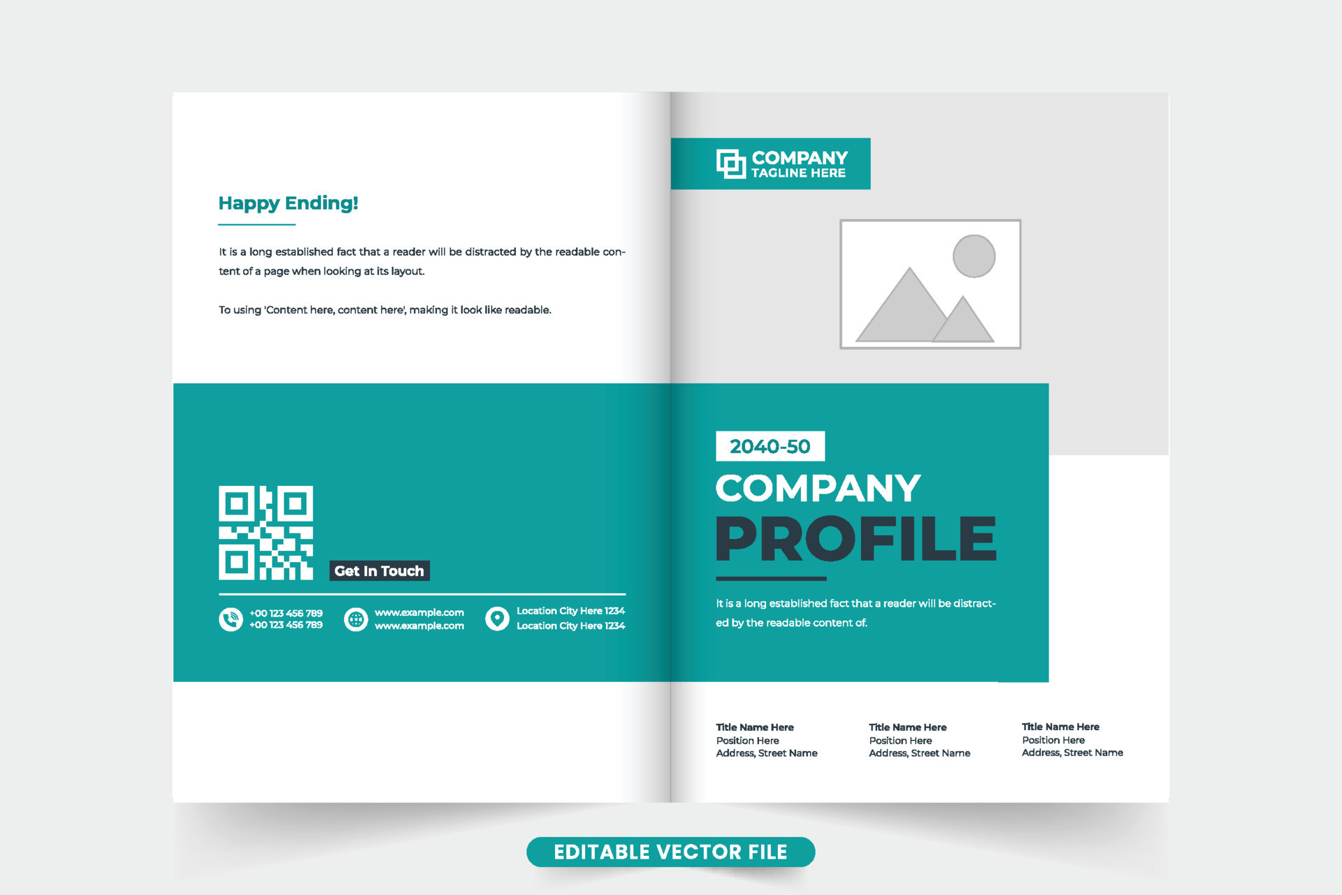 Creative Company Profile And Magazine Cover Template With Photo creative-company-profile-and-magazine-cover-template-with-photo