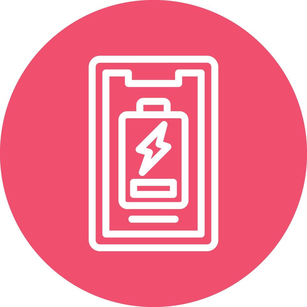 Mobile Battery Vector Icon Design