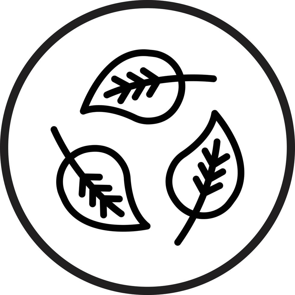 Leaf Recycle Vector Icon Style
