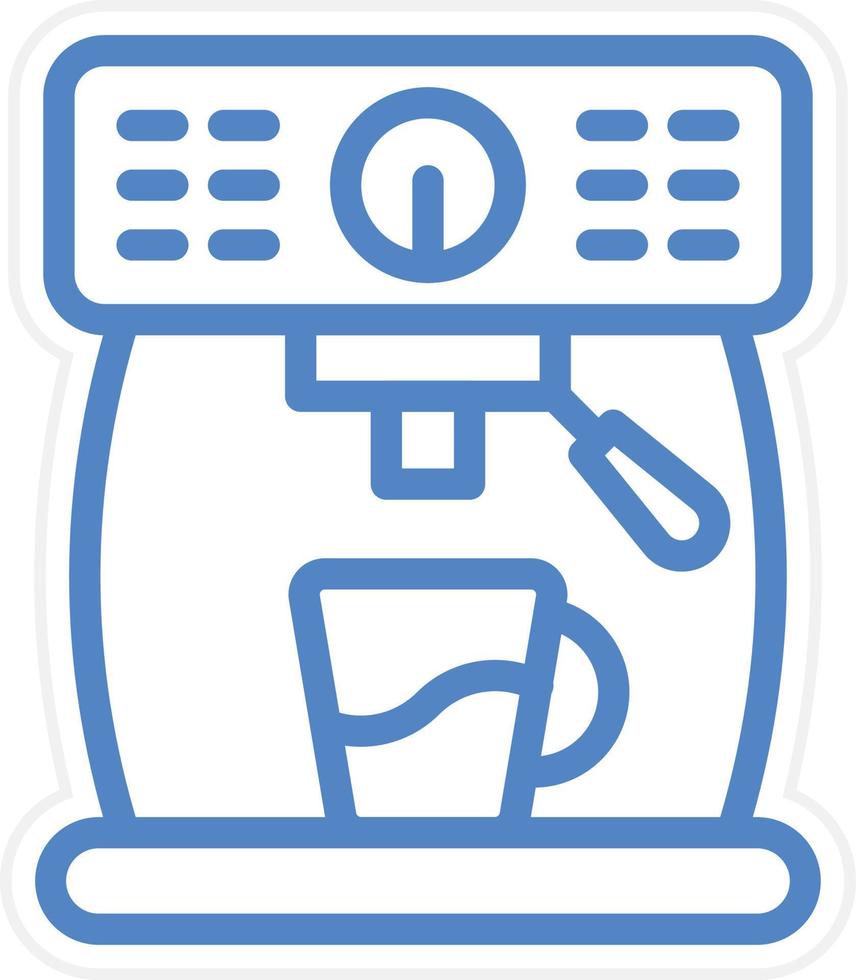 Coffee Maker Vector Icon Style