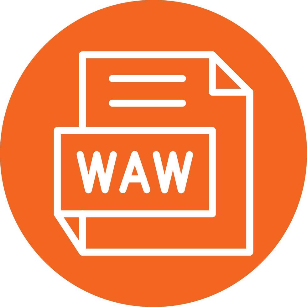 WAV Vector Icon Design