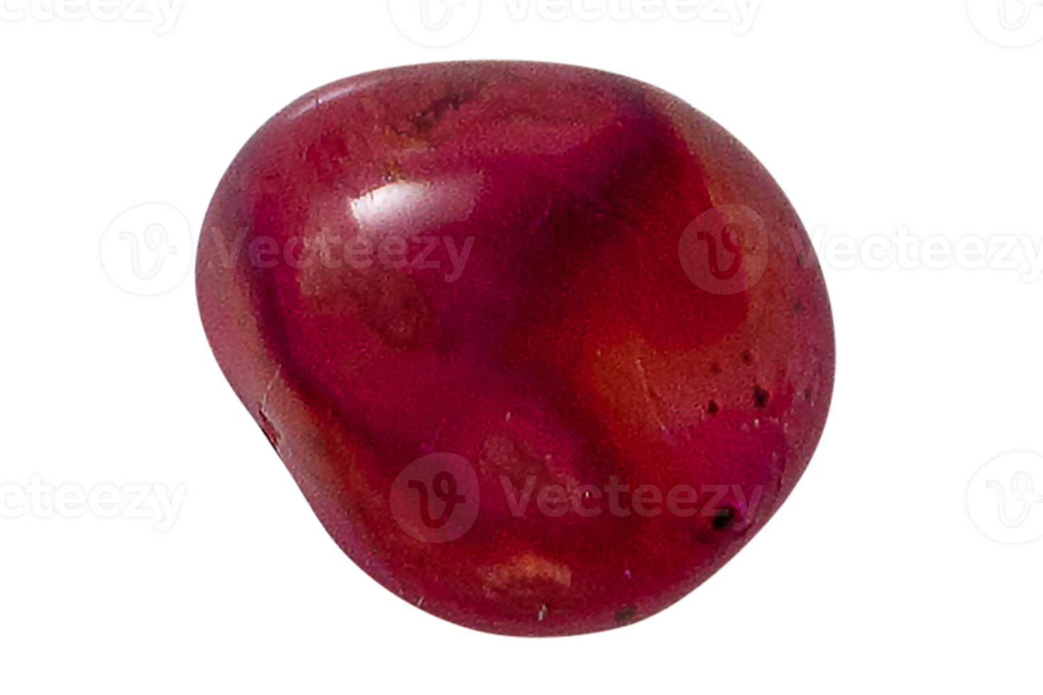 Red gemstone isolated on a transparent background png