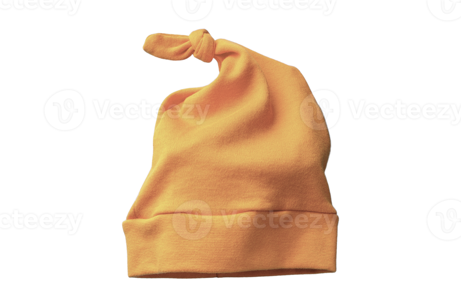 Orange baby hat isolated on a transparent background png