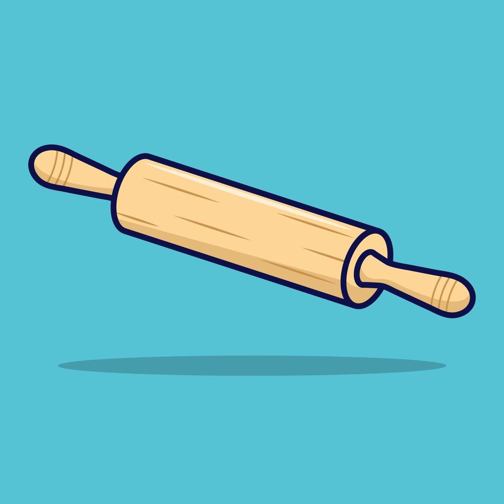 Rolling pin vector illustration. Rolling pin icon concept isolated. Flat design