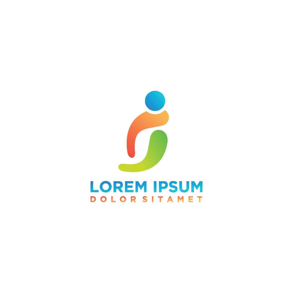 People icon work group vector logo illustration design