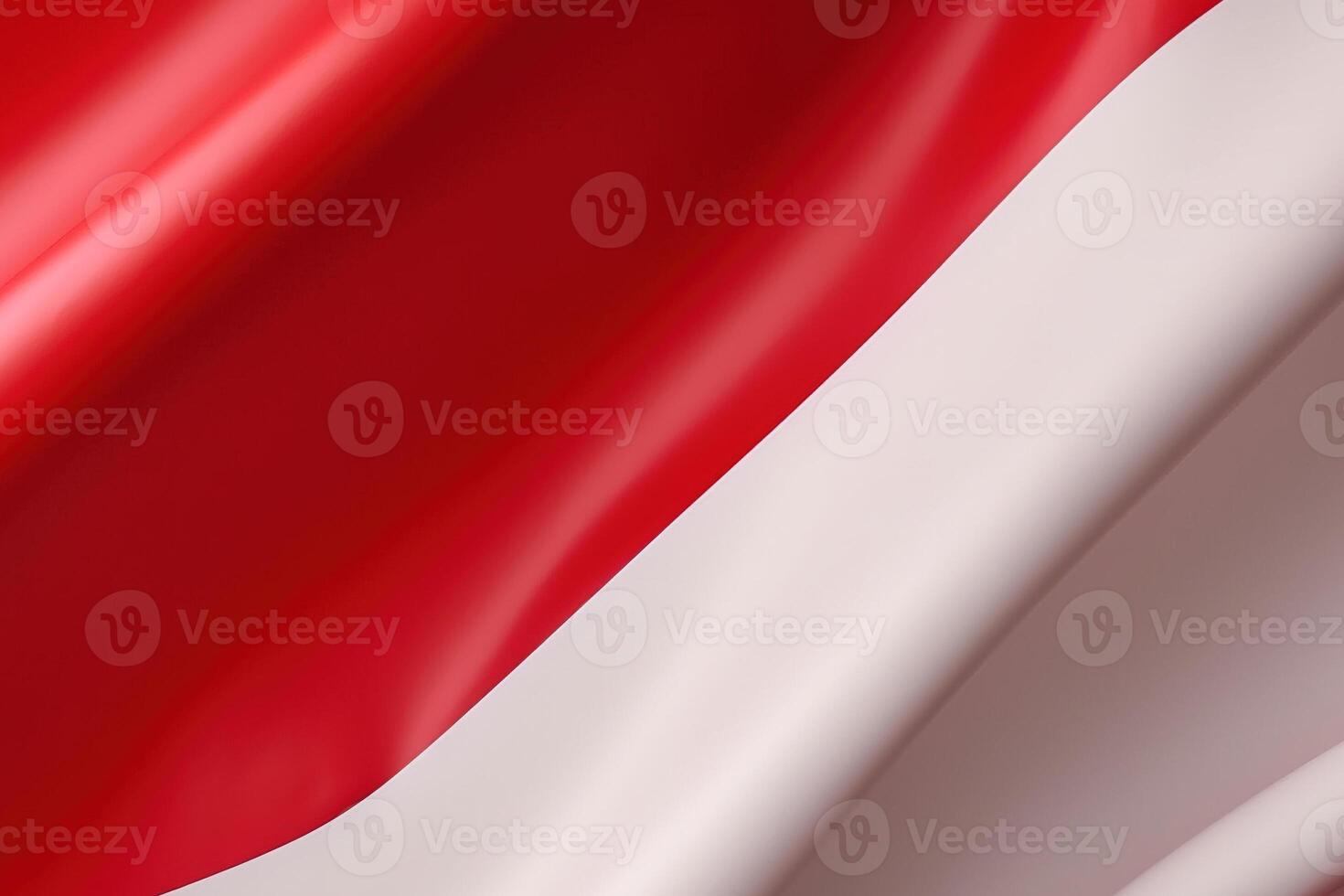 Red and white background, waving national flag of Indonesia, waved highly detailed close-up. photo