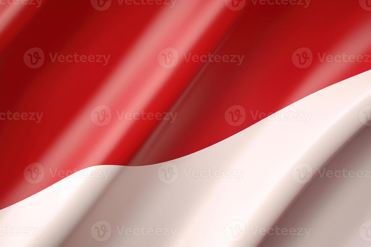 Red and white background, waving national flag of Indonesia, waved highly detailed close-up. photo