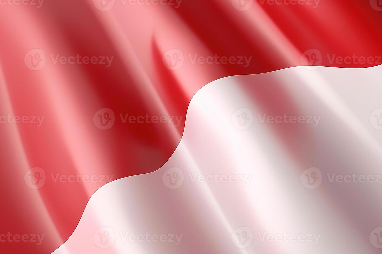 Red and white background, waving national flag of Indonesia, waved highly detailed close-up. photo