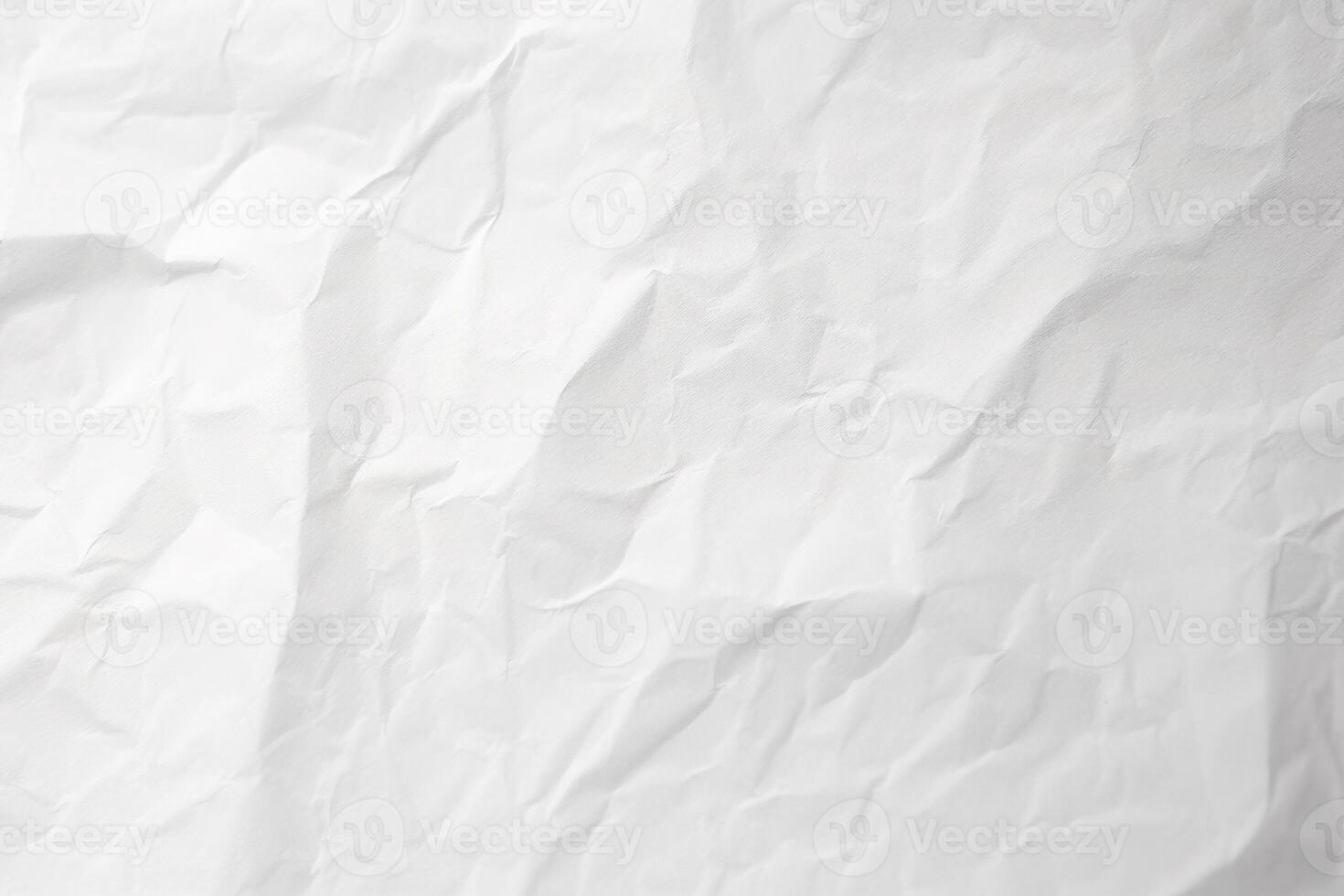 Design space white crumpled paper textured background. photo