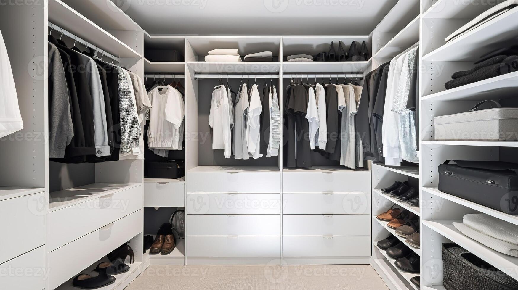 Organized Chaos, Inside a Modern Closet. photo