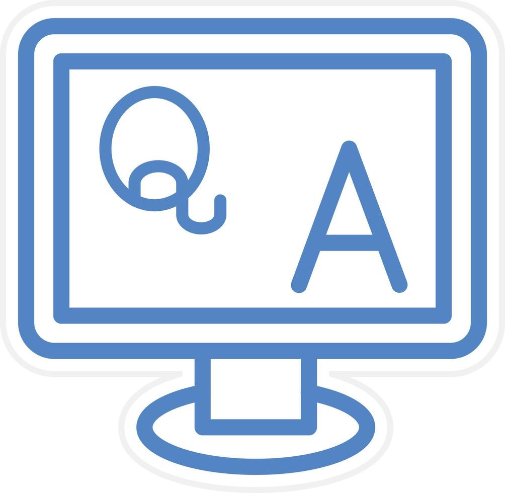 QA Vector Icon Style