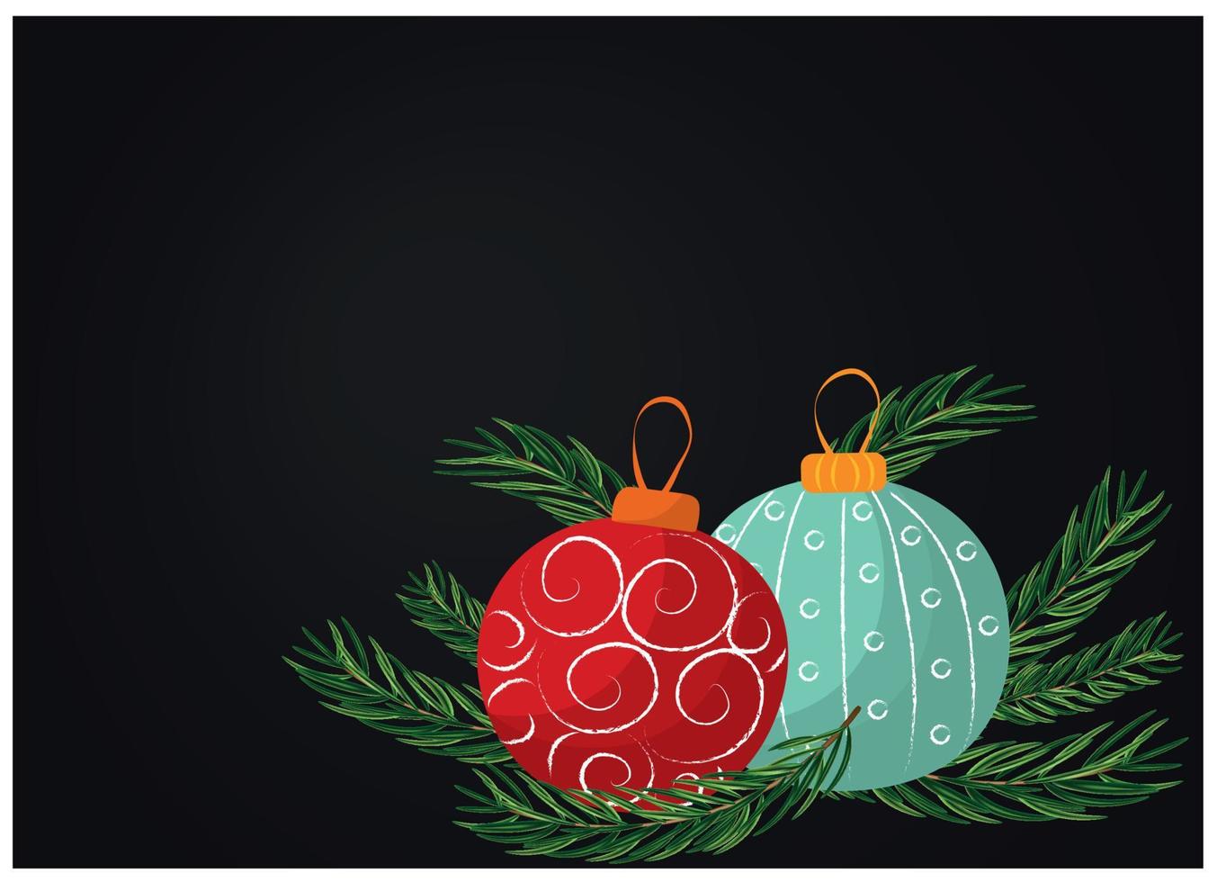 Navidad bandera. tarjeta. sitio para texto. alto calidad vector ilustración.