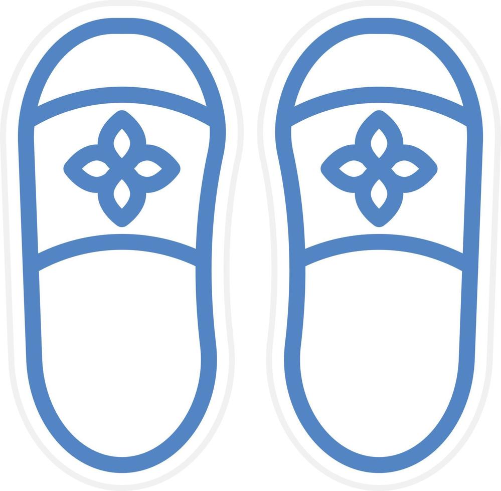 Slippers Vector Icon Style