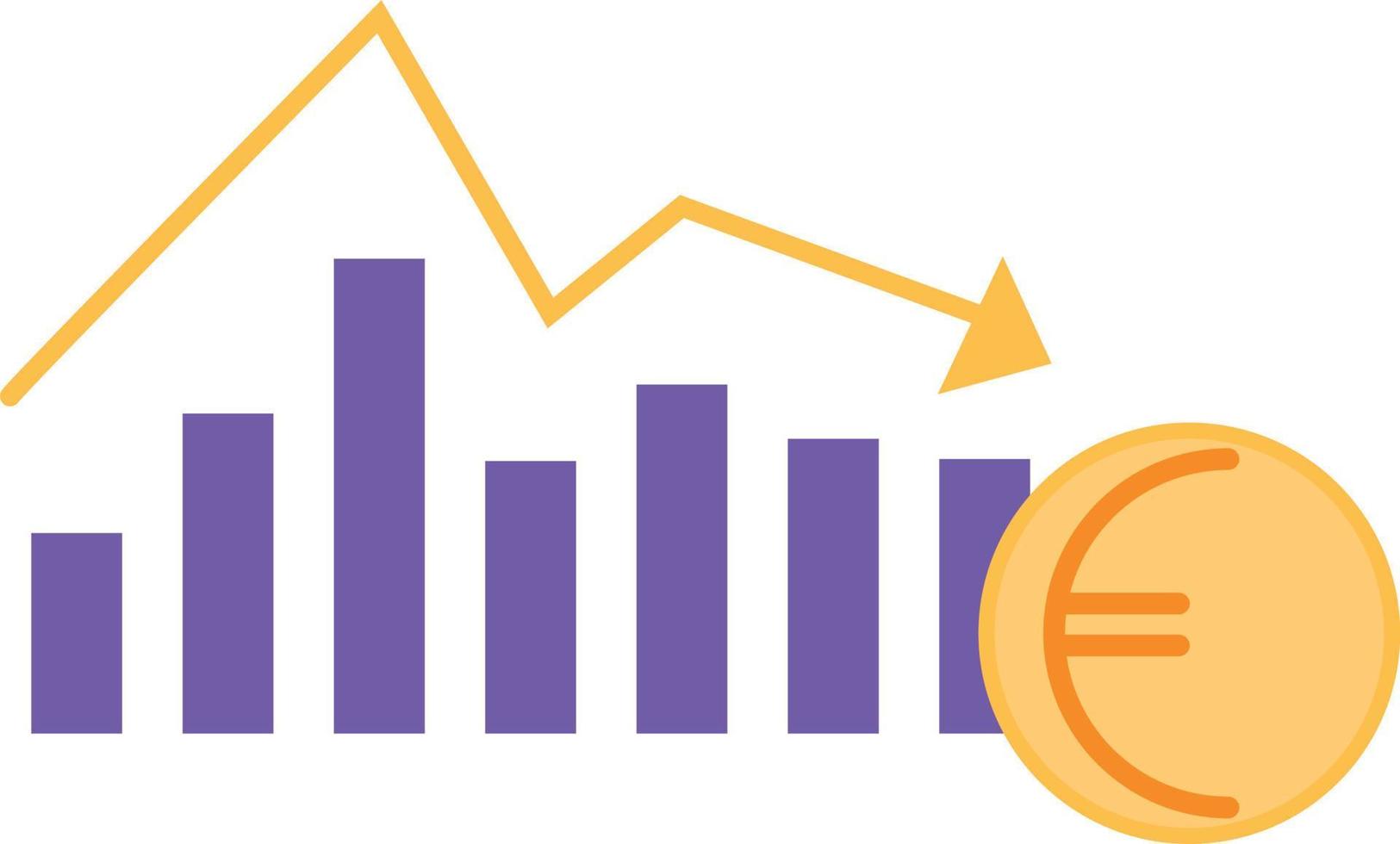Euro Price Chart Currency Depreciation High Quality Vector Image euro-price-chart-currency-depreciation-high-quality-vector-image